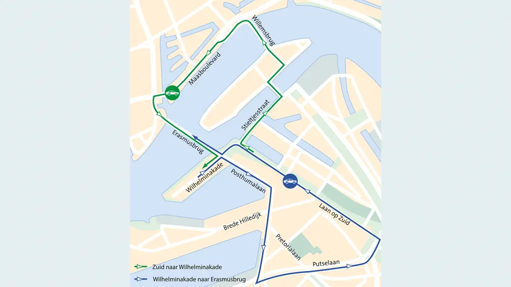 Bereikbaarheid van en naar de Wilhelminakade